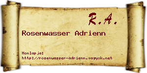 Rosenwasser Adrienn névjegykártya